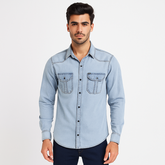 UX Light Blue Denim Shirt SKU 8